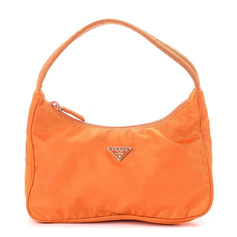 prada nylon orange bag|Prada nylon shoulder bag price.